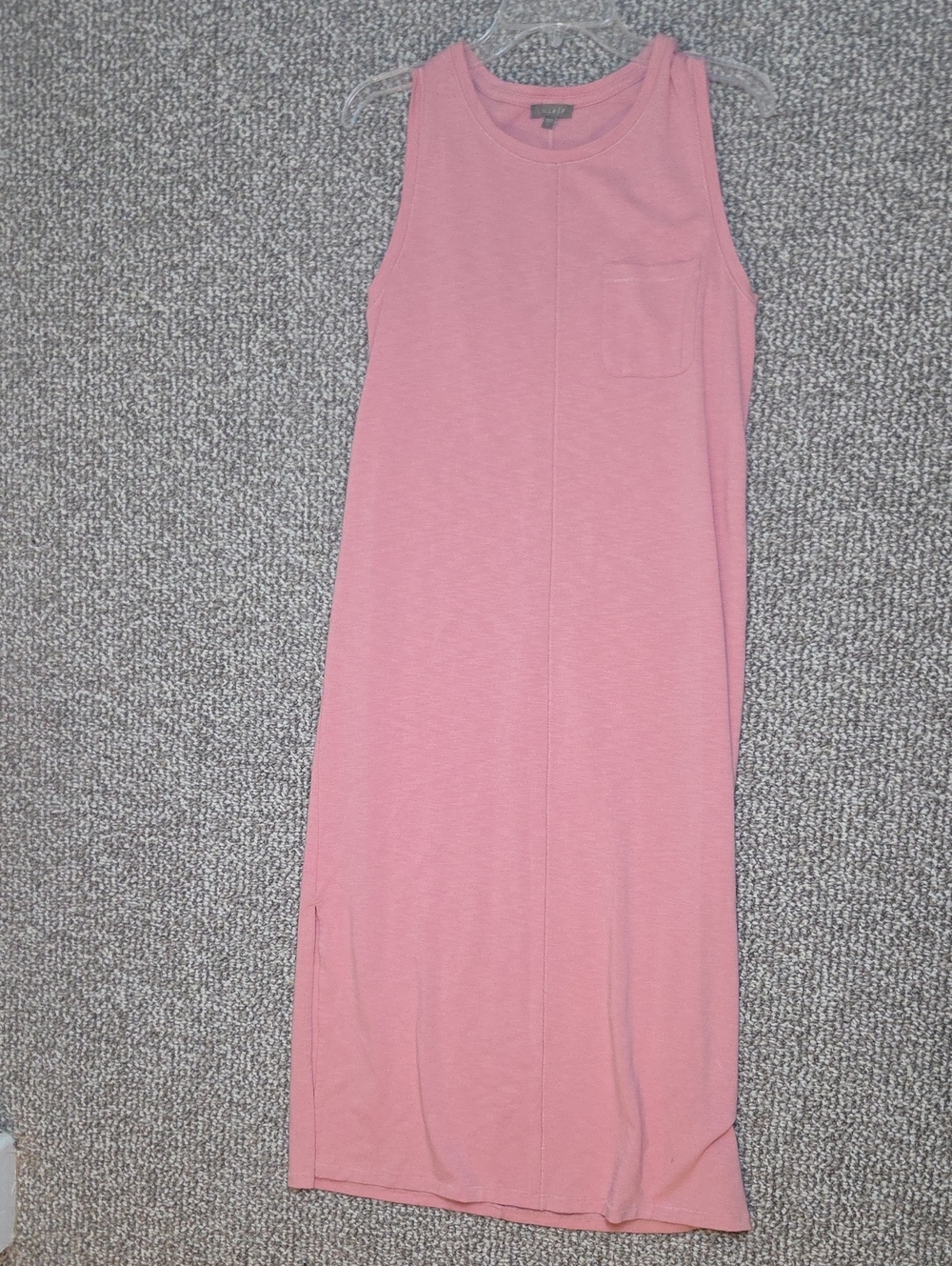 Lilla P Pink Sleeveless Tank Maxi Dress